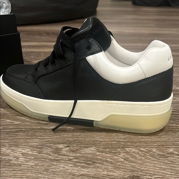 Black and White Men's Sneakers - Picture 5 of 6